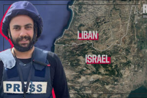 L'attaque du 13 octobre 2023 au Liban, qui a tué le reporter de l’agence Reuters Issam Abdallah. RSF se joint à leur appel pour l’ouverture d’une enquête internationale pour crime de guerre commis par Israël. (RSF)