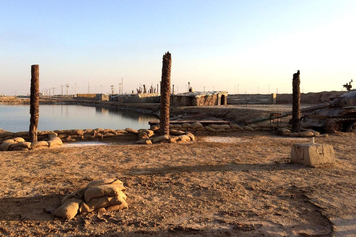 Le site de Khorramshrar, haut lieu de la bataille de la guerre Iran-Irak surnommé "le Verdun iranien" (Photo Leslie Varenne)