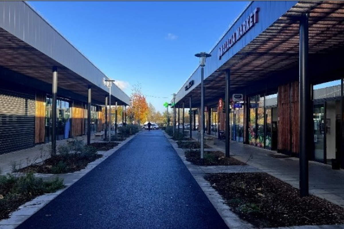 Centre commercial La Cascade à Laxou, 54 (crédit Photo ANCT)