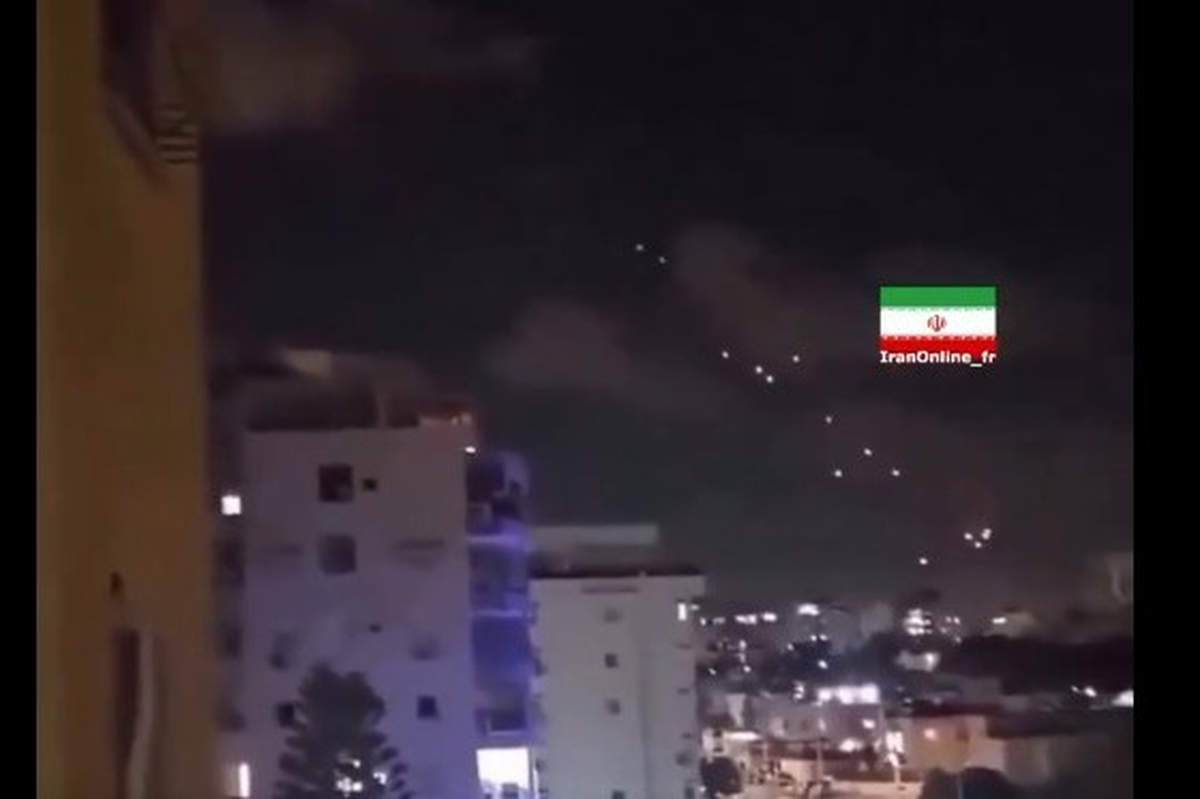 Pluie de missiles sur Israël au cours de la nuit de l'lundi à mardi 24 mars 2026 (Iran Online)