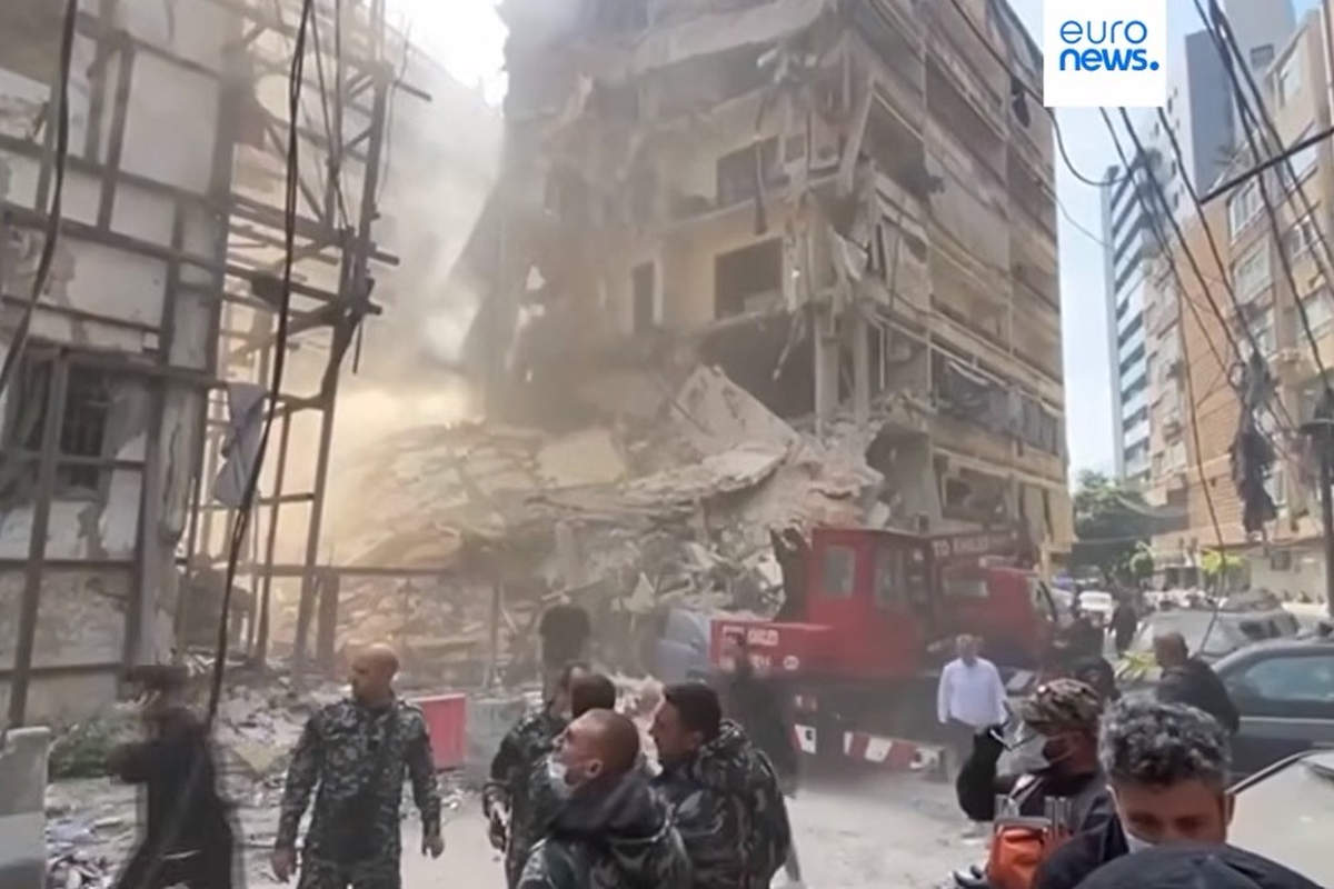 Israël frappe le Liban : plus de 254 morts (capture EuroNews)