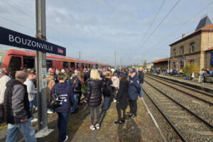 Le train du Vendredi Saint en gare de Bouzonville (DR)