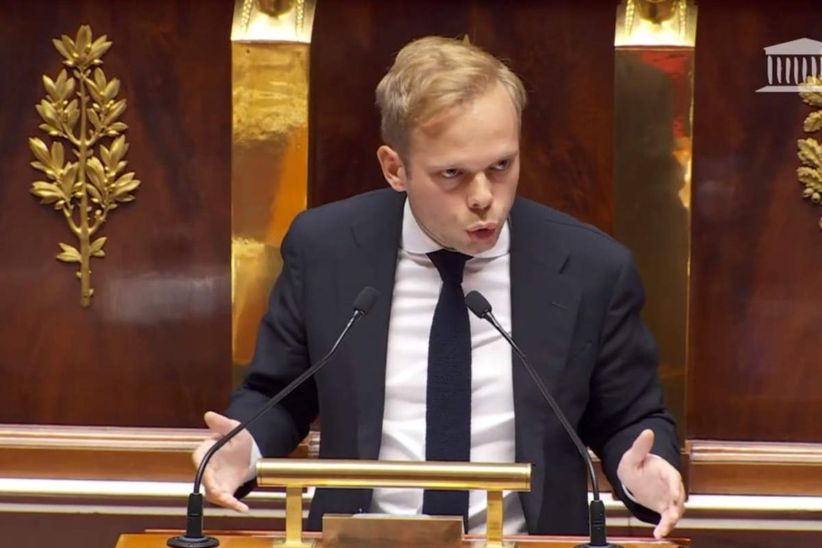 Charles Alloncle, rapporteur de la commission d'enquête sur l'audiovisuel public (capture YouTube Assemblée)