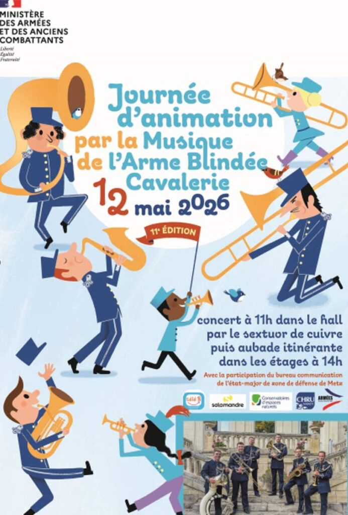 La musique de la cavalerie au CHRU de Nancy (affiche)