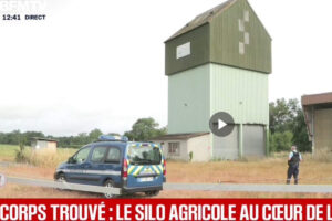 Le corpps de la fillette Lyhanna retrouvé dans ce silo (capture X BFM)