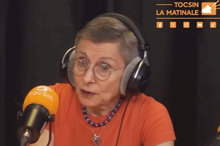 L'historienne Annie Lacroix-Riz invitée de Tcsin (capture)