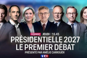 Présidentielles : débat de sept candidats organisé par le Medef sur LCI (capture LCI)