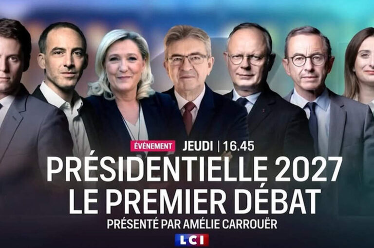 Présidentielles : débat de sept candidats organisé par le Medef sur LCI (capture LCI)