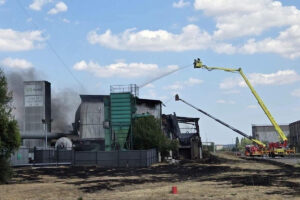 Incendie site Seveso Gandrange, en Moselle capture ITLFLORFRON)