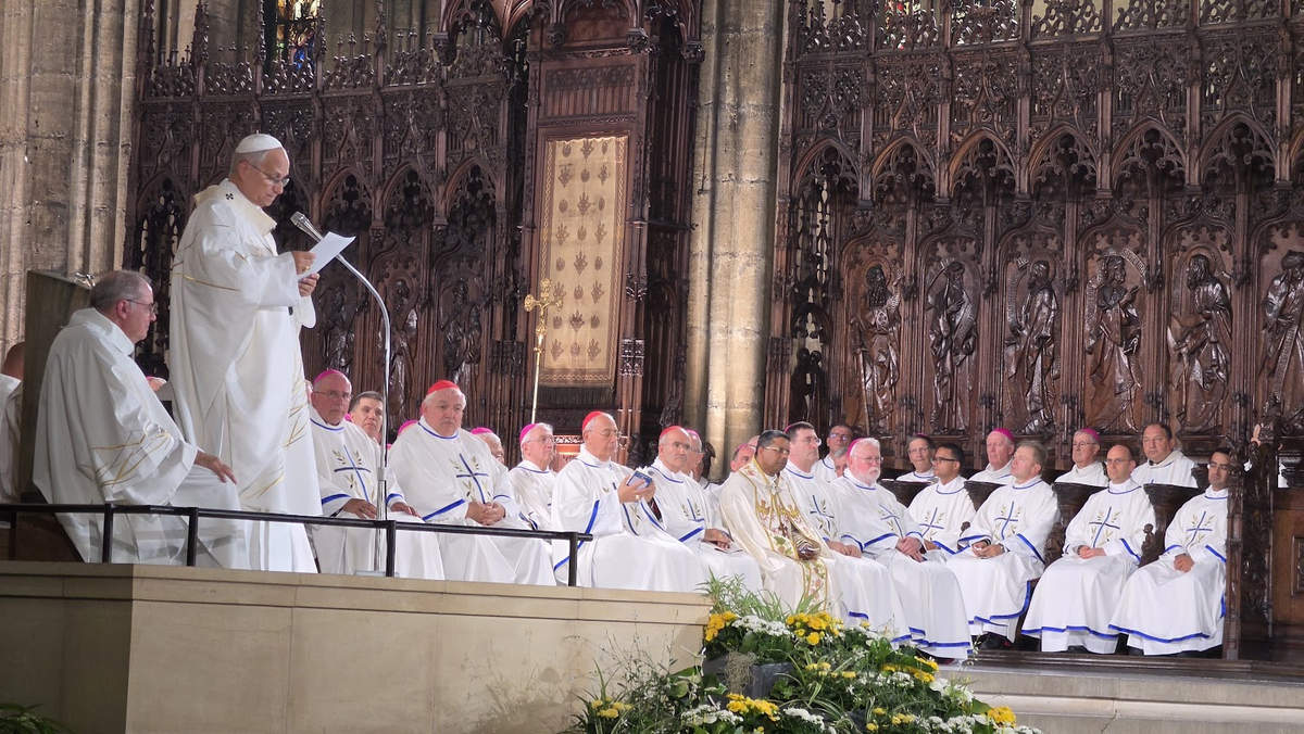 Léon XIV dit la messe à la cathédrale de Metz (DR)
