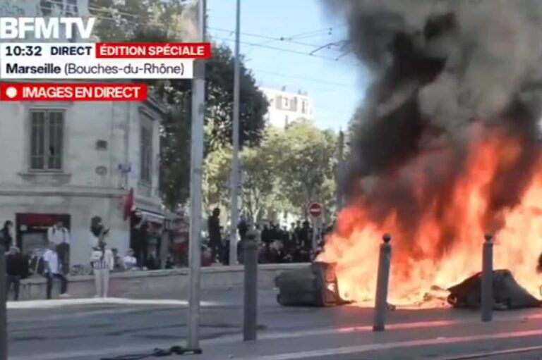 17 octobre : Castagne à Marseille (capture BFMTV)