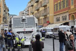 A Nice, les forces de l'ordre sont venues en nombre (photo DR)
