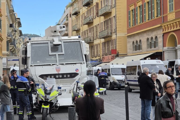 A Nice, les forces de l'ordre sont venues en nombre (photo DR)