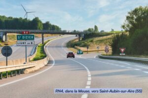 RN4 dans la Meuse (photo Région Grand Est)