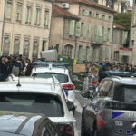 Barricade devant le lycée Loritz à Nancy (DR)