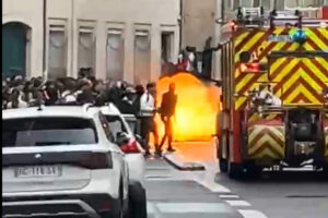 Devant le lycée Loritz de Nancy, le 1er octobre 2026 (DR)