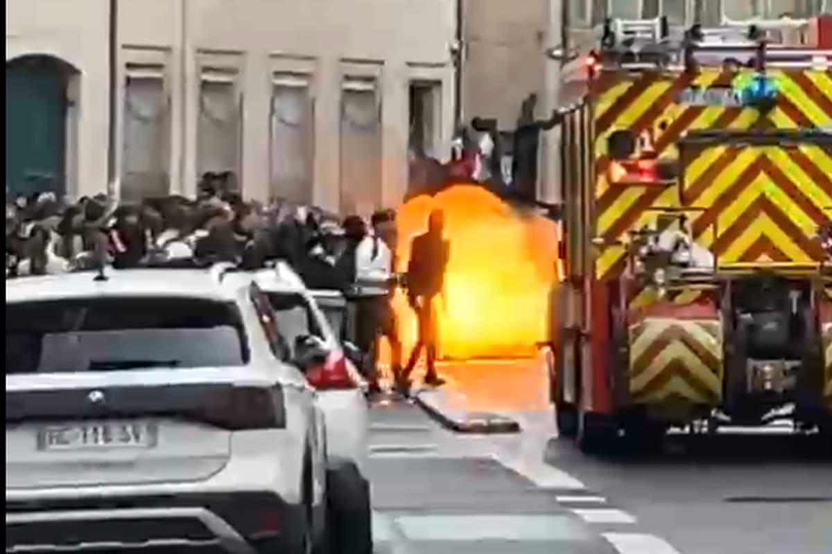Devant le lycée Loritz de Nancy, le 1er octobre 2026 (DR)