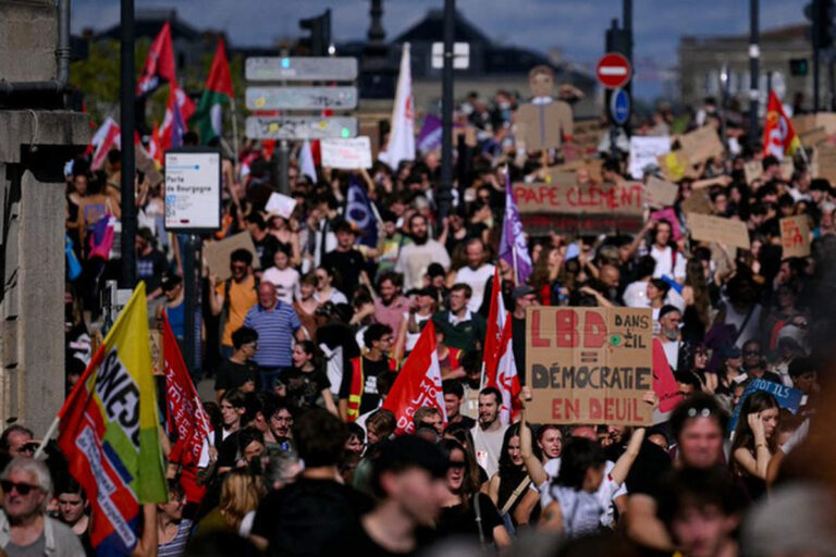 Manif des lycéesn (capture BFMTV sur X)